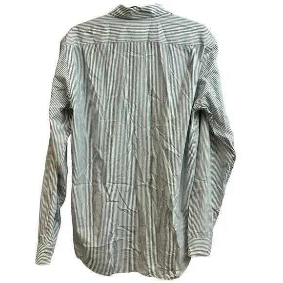 Lacoste Men's Striped Button Down Long Sleeve Shirt Alligator Logo Size 38 - Picture 5 of 7